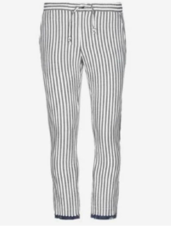 Daniele Alessandrini Other - Daniele Alessandrini Italy Blue White Pinstripe Slim Trousers Pants Men's 32
